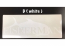 フィッシャーマン ステッカー D (white)